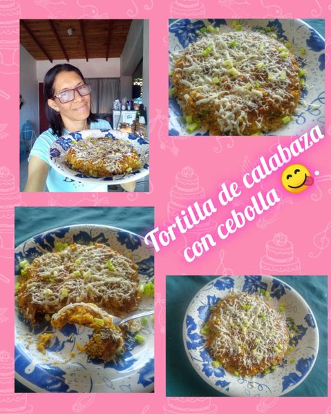 (Esp/Eng) Rica tortilla de calabaza con cebolla, un desayuno reconfortante y nutritivo//Rich pumpkin and onion tortilla, a comforting and nutritious breakfast. 