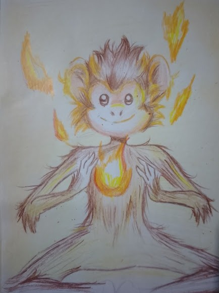 Flame Monkey (SPLINTERLANDS)  Art Contest