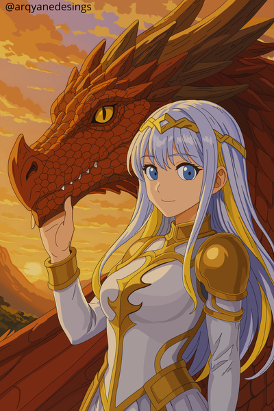 Fan art inspired by the Healer of Light and the Fire Dragon.. [Eng/Esp].