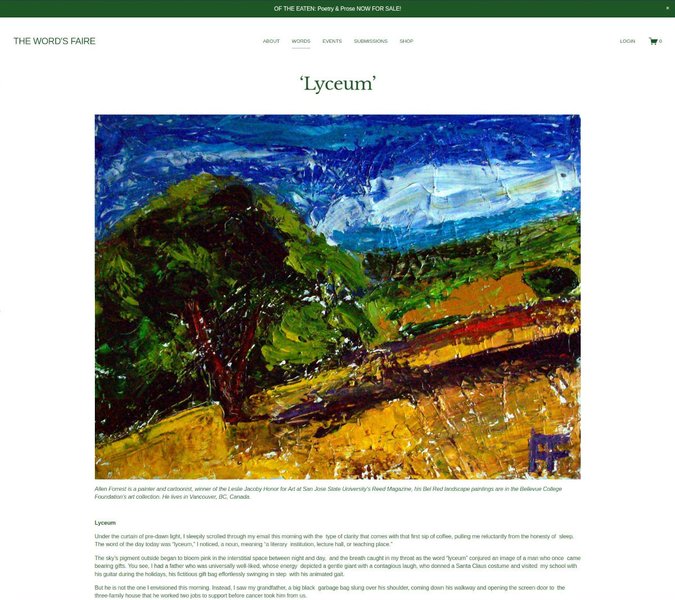 Art For Mags - The Words Faire Literary Magazine #2