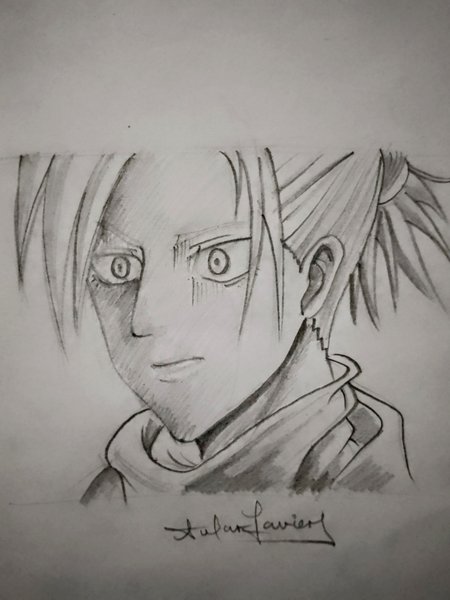haciendo un dibujo de Annie Leonhart
