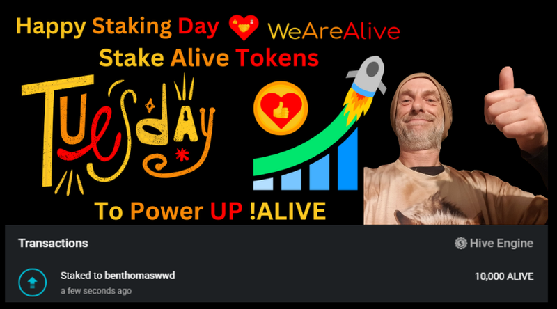 Alive Staking Day Ten Thousand Staked 06-05-25