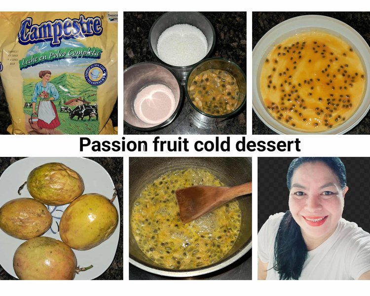 Passion fruit cold dessert [ESP-ENG]