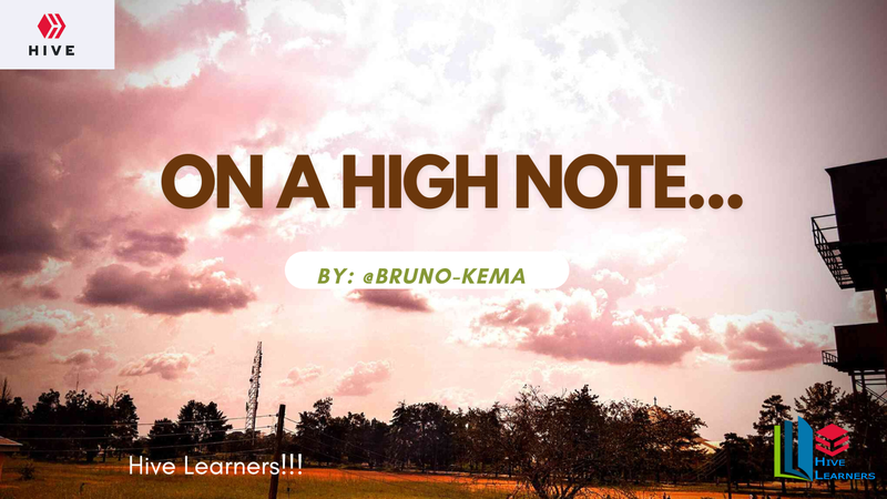 On a High Note...