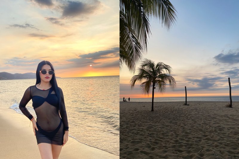Admiring a beautiful sunset on the beach | Admirando un bonito atardecer en la playa  [ESP-ENG] 🏖️🏝️☀️