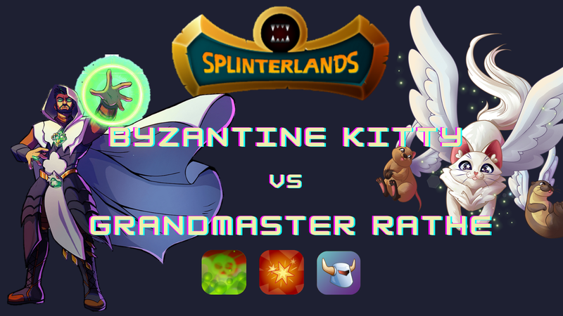 Splinterlands Social Media Challenge: Byzantine Kitty vs. Grandmaster Rathe