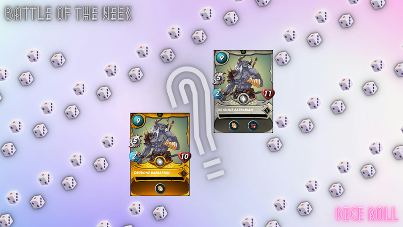 Splinterlands Battle Of The Week: Dice Roll