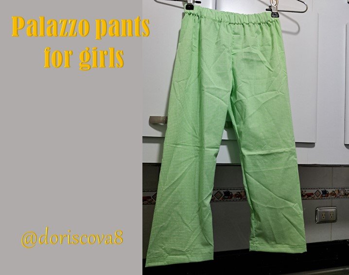 Palazzo pants for girls//Pantalones palazzo para niña[ENG-ESP]