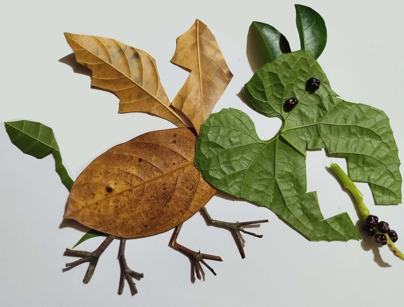 Black Dragon : Dragon  Art in the touch of nature