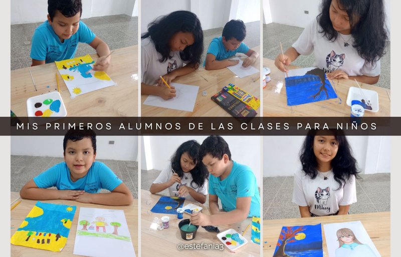 Mis primeros alumnos de las clases para niños || My first students in children's classes ♥