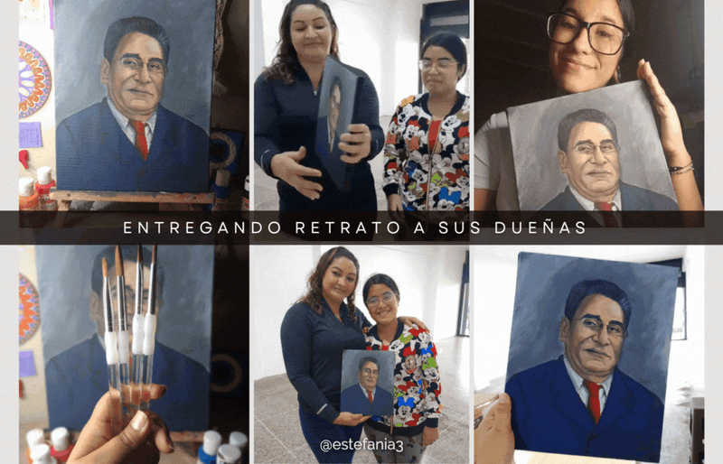 Entregando retrato a sus dueñas || Delivering portrait to their owners  ♥