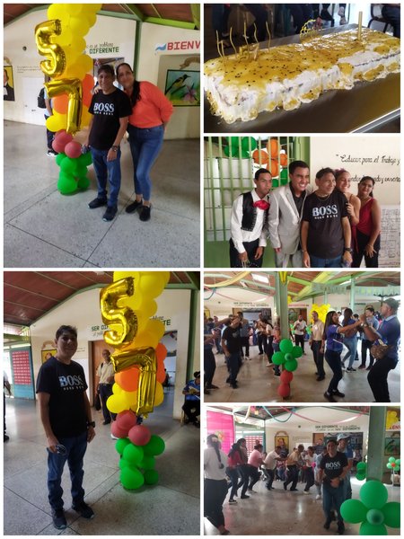 A special celebration in our school. Julio's birthday