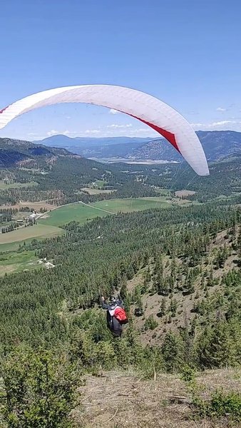 Paragliding Flight 107, First Flight At Chris's, Easy Drive, WEEDING GARLIC - Monday