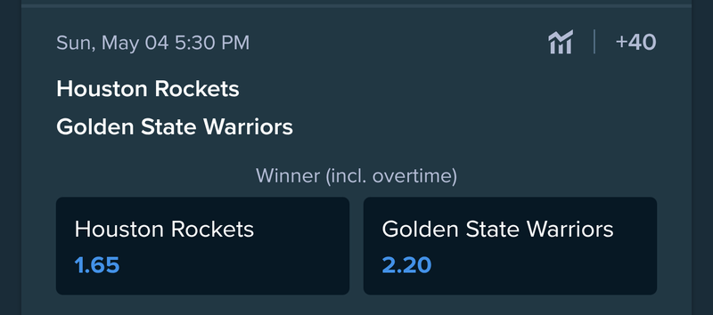 Checking NBA outright prices 