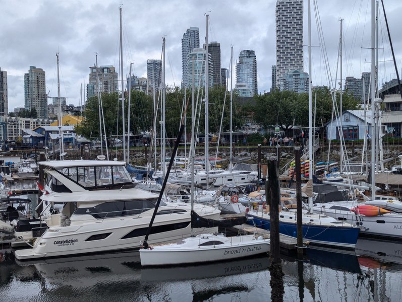 Granville Island on a wet day
