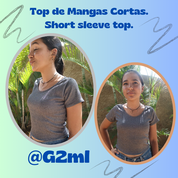 Top De Mangas Cortas. / Short Sleeve Top. ESP- ENG