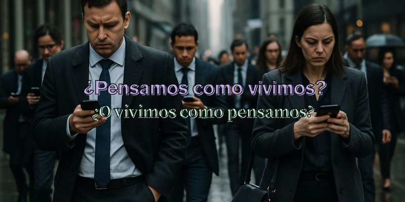 ¿Pensamos como vivimos o vivimos como pensamos? | Do we think as we live or live as we think? [ES/EN]