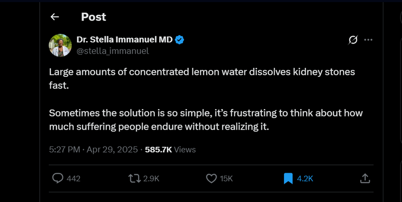 When Life Gives You Lemons… Can It Really Dissolve Kidney Stones? 