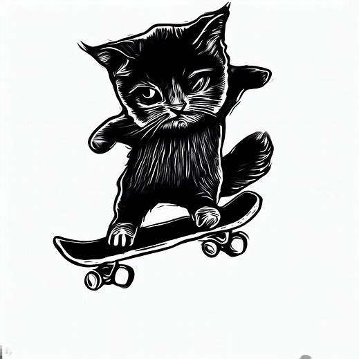 CAT ON THE SKATEBOARD - HAPPY CATURDAY GUYS