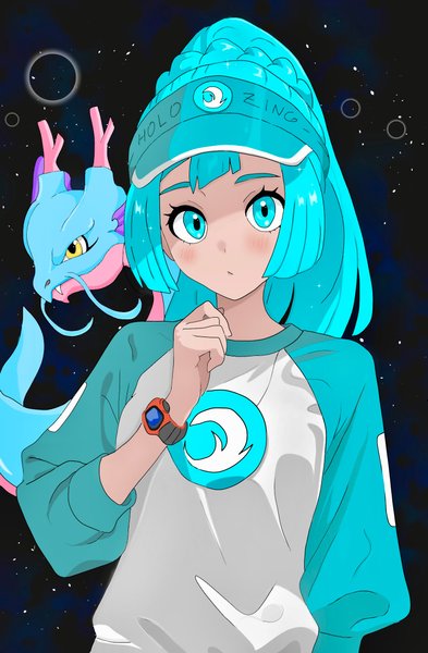 Ocean Healer and her pet Tiderox (Holozing Fanart) [ENG] [ESP]  