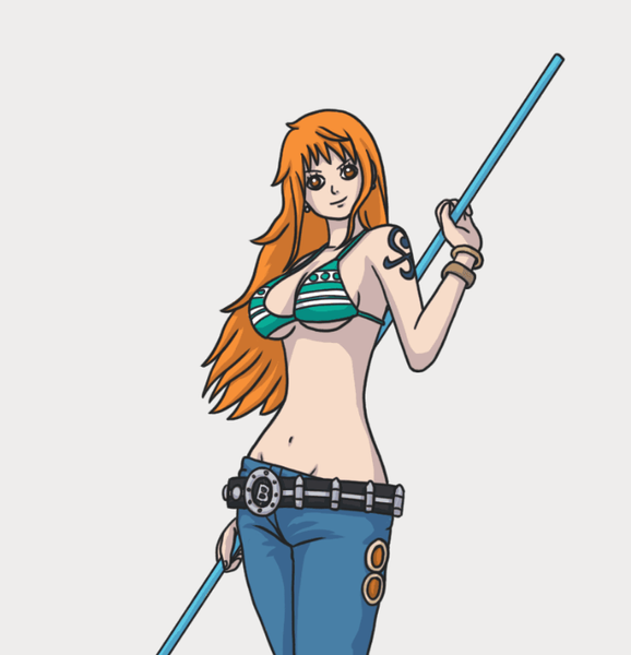 Drawing Fictional Character of "Nami" 