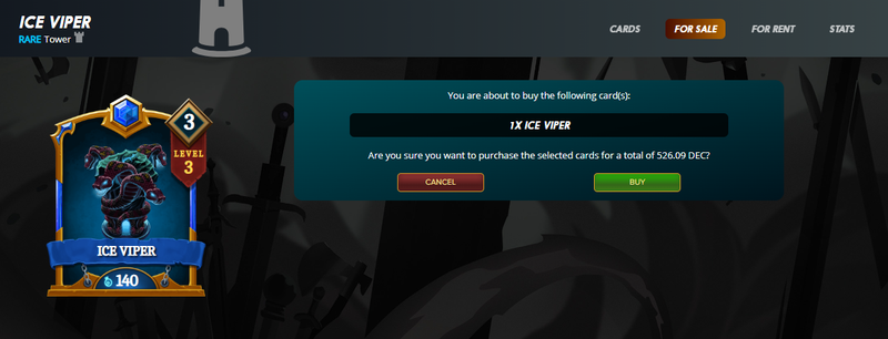 Ice Viper a Poison Tower with 0.5$
