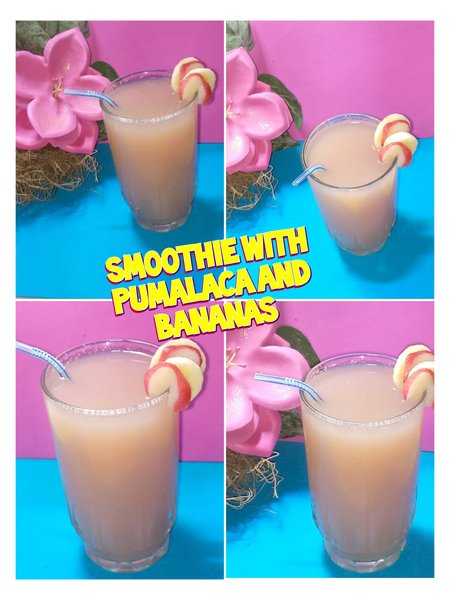 (Esp/Eng) Batido de cambur con pumalaca para prevenir el estreñimiento / Smoothie with pumalaca to prevent constipation 