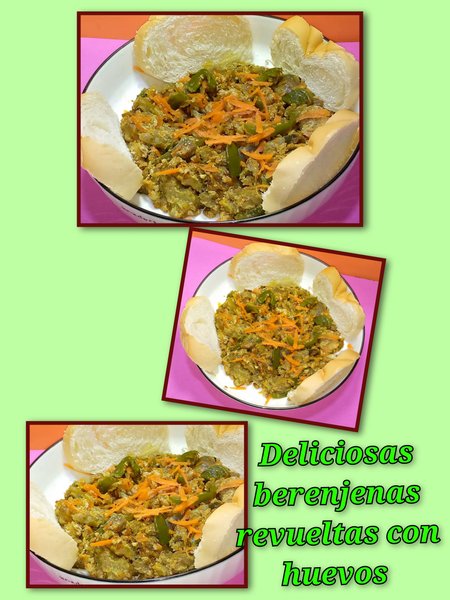 (Esp/Eng) Cómo preparar unas berenjenas revueltas con huevos/ How to prepare eggplant scrambled with eggs