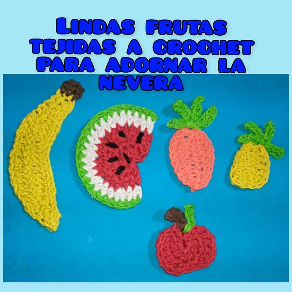 (Esp/Eng) Tutorial: Cómo tejer a crochet algunas frutas para adornar cualquier espacio de tu cocina/ Tutorial: How to crochet some fruits to decorate any space in your kitchen