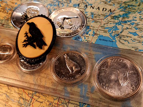 2025 $10 2 oz. Canada Goose Silver Bullion Coin from a Bank.