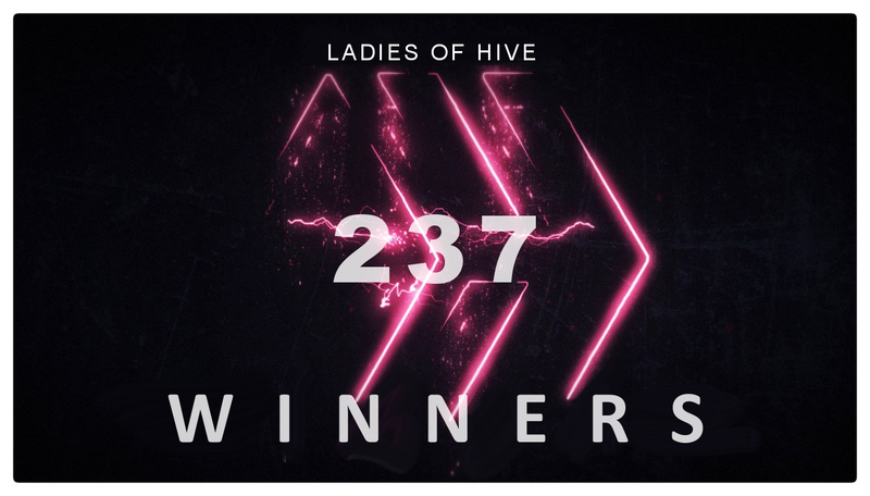 WINNERS: Ladies of Hive Contest #237