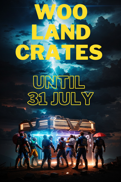 My Poster for the WOO Land/Crate Sale