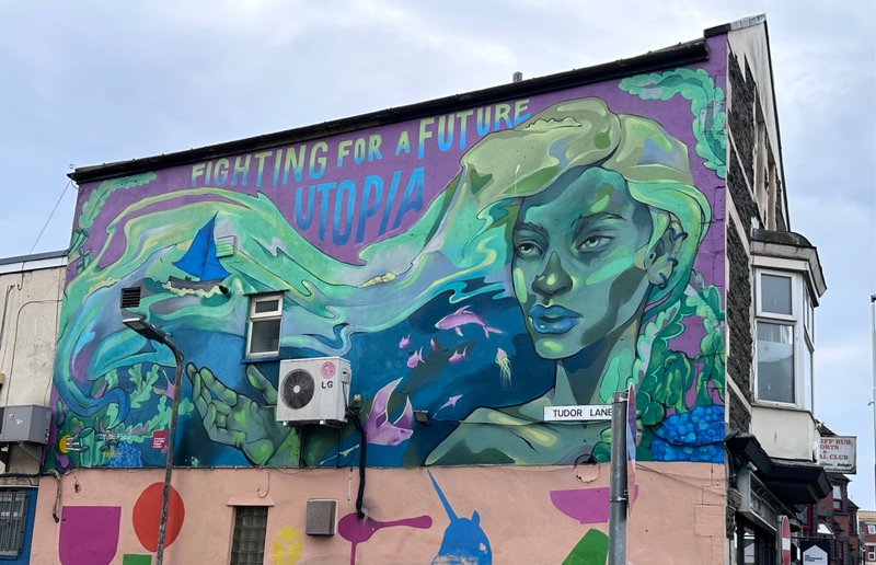 “2 Awesome MURALS with a statement” in CARDIFF ~ Wales in the UK 🇬🇧 