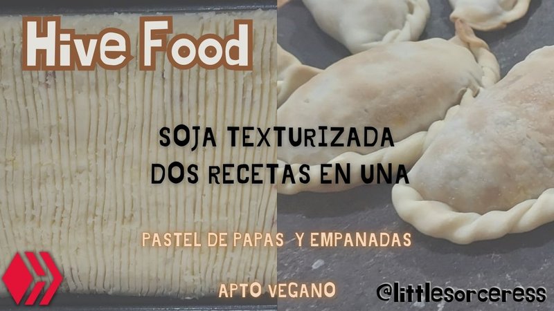 [Hive Food] Textured soybeans - two recipes in one - Potato cake (and filling) [ENG-ESP] Soja texturizada - dos recetas en una - Pastel de papas (y relleno)