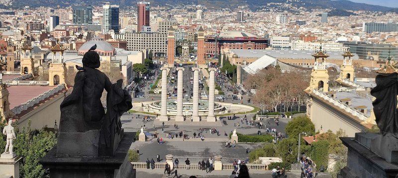 Visiting the Museu Nacional d'Art de Catalunya in Barcelona, Spain
