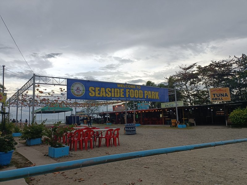 Tasting Local Barbeque at Seaside Food Park at El Salvador