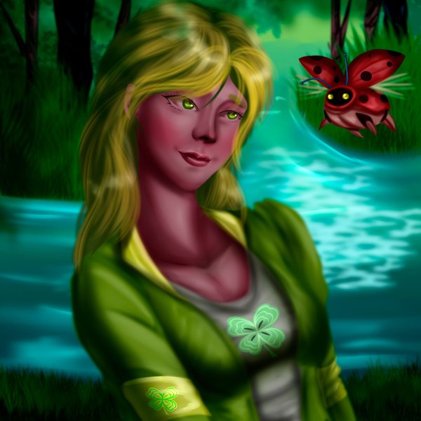Holozing Fan Art | The Healer and Cinella, 2 forest souls meet for the first time 🐞.