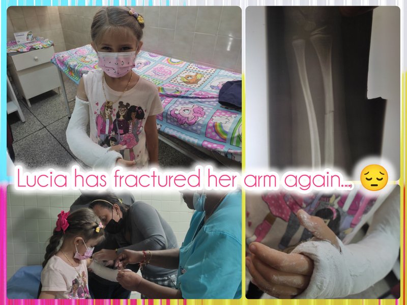 [ESP-ENG] Lucia has fractured her arm again😔❤️‍🩹