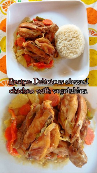 Recipe: Delicious stewed chicken with vegetables - Receta: Delicioso pollo guisado con vegetales. 🍗🌶🫑🥦