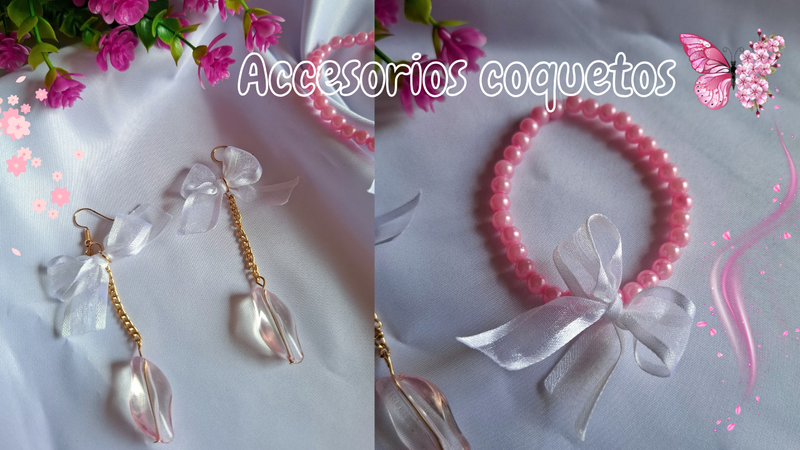 Accesorios coquetos en tonos pastel. 🩷 / Flirty accessories in pastel tones.