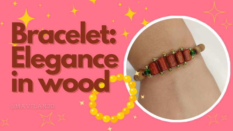 Bracelet: Elegance in wood (esp/eng)
