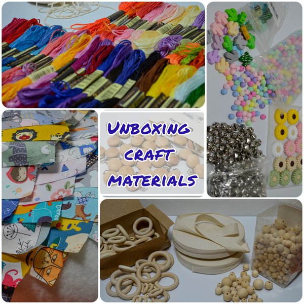Unboxing craft matetials