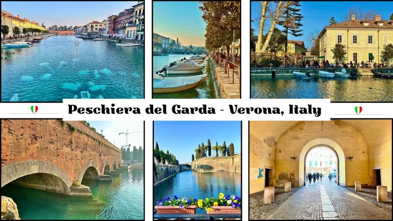 Take a leisurely walk around "Peschiera del Garda"  Verona, Italy. 🇮🇹🍃🌸🌻