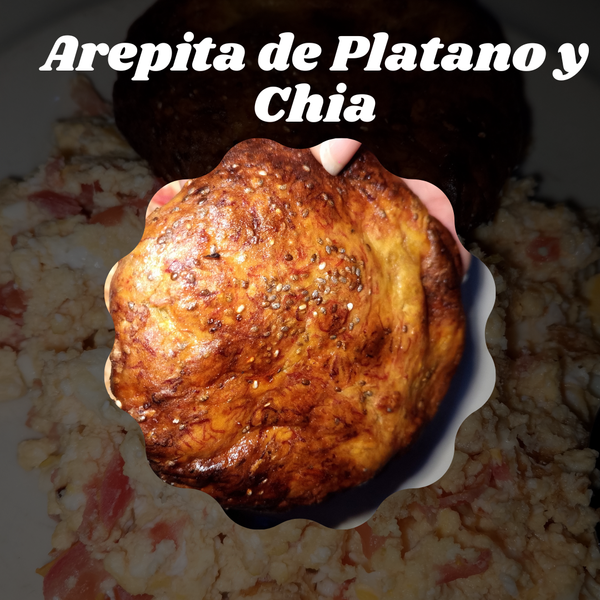 Deliciosa Arepa de Platano y Chia🤤🥰 || Delicious Plantain and Chia Arepa🤤🥰