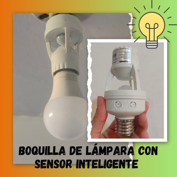 Boquilla de lámpara con sensor inteligente. 💡