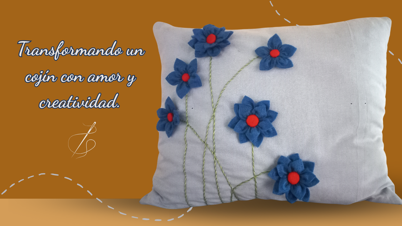 (ENG-ESP)Transforming a cushion with love and creativity. / Transformando un cojín con amor y creatividad.