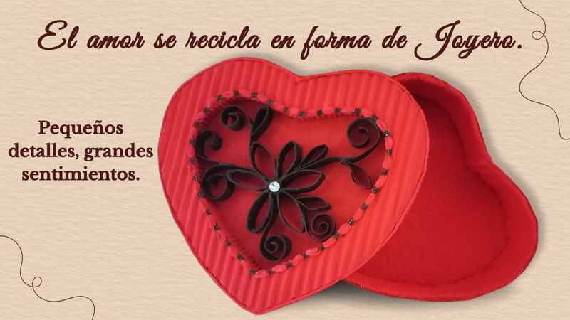 (ESP-ENG) El amor se recicla en forma de Joyero: Pequeños detalles, grandes sentimientos. /Love is recycled in the form of Jewelry Box: Small details, big feelings.