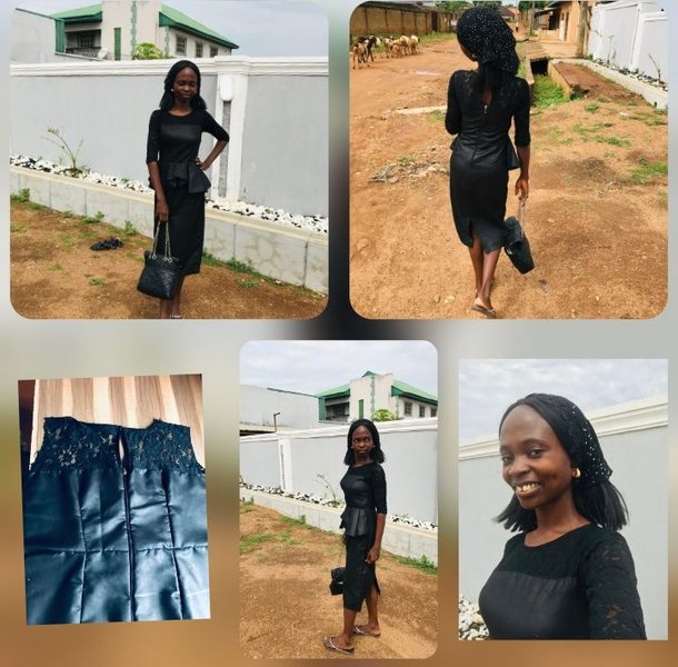 Step by step process of the DIY Trick I used to sew a fitted Dress for myself as choir uniform.