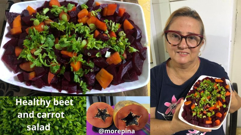 Delicious and nutritious salad of beet, carrot [ENG/ESP]