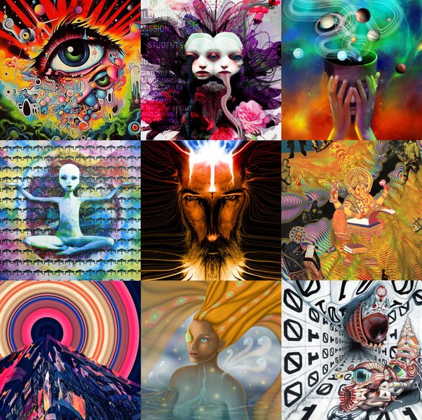 nftshowroom X alienarthive Psychedelic challenge for June 🌈